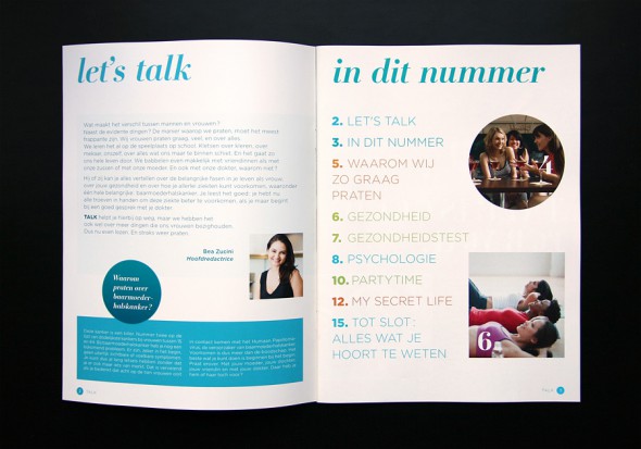 Talk Magazine spreads