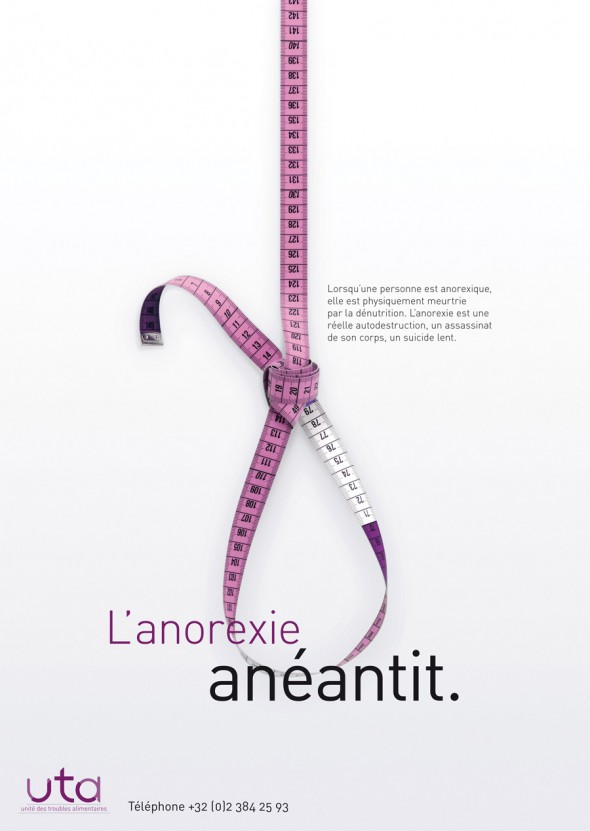 Anorexia Awareness Campaign poster